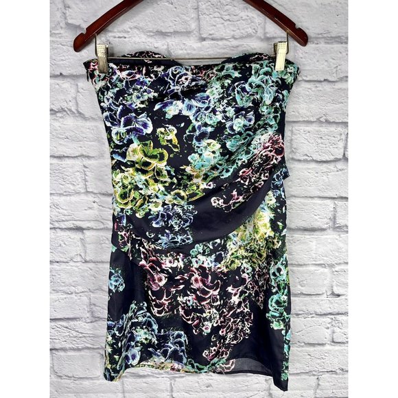 TWELFTH STREET CYNTHIA VINCENT Women's Silk Floral Strapless Tiered Dress NWT 6 - Picture 6 of 6